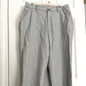 NWT Ladies sz 16 Elisabeth Indigo Liz Claiborne blue white pinstripe capri pants